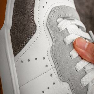 Zapatos de Cuero de Diseño Retro de Alta Gama, Zapatillas Casuales de Piel de Vacuno de Primera Calidad para Hombre, Zapatos Deportivos Blancos - Product Image 4