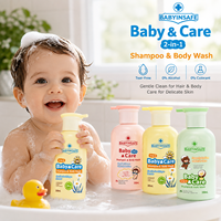Shampooing et Gel Douche Bébé Marque Blanche Nettoyant Doux Parfum Pastèque et Noix de Coco pour Enfants