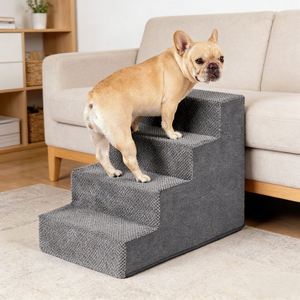 Pet Staies Luxury Modern Eco-Friendly Indoor Pet Climbing Ladder <b>Sofa</b> Bed Sponge Steps Removable Washable - Product Image 2