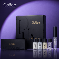 Kit de lamination et de permanente des cils professionnel 2-en-1 Gollee Cysteamine Keratin - Gel crème semi-permanent pour permanente lente à domicile