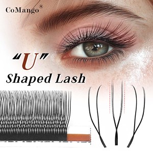 Nouveauté, marque privée, Cilios Decemars, extensions <span class=keywords><strong>de</strong></span> <span class=keywords><strong>cils</strong></span> en forme <span class=keywords><strong>de</strong></span> U tissées à la main, volume noir 0,07 mm, 2D Clover Lash, plateau d'extensions <span class=keywords><strong>de</strong></span> <span class=keywords><strong>cils</strong></span> - Product Image 1