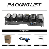 12X60W LED RGBW 4IN1 Beam Moving Head Licht mit Füllicht, Wandfluter, Strobe-Effekt, Frost-Effekt, Linearer Dimmung, DMX512 für DJ, Disco, Bar