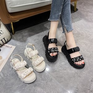Heißer Großhandel: Modische Freizeit-Plateau-Sandalen für Damen – Sommerliche Outdoor-Strandsandalen für Studentinnen – Dropshipping - Product Image 2