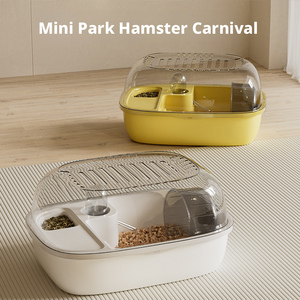 Gaiola Clássica de Plástico Sólido para Hamster com Espaço Amplo e Bandeja de Plástico - Modelo Flor de Ramo (Rato) - Product Image 5