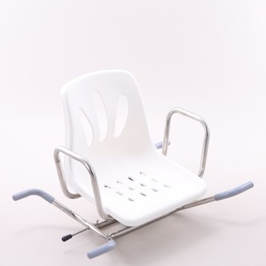 Taburete de ducha OEM para bañera, de acero inoxidable y plástico, giratorio, tipo cuadrado grande, asiento de baño para adultos y niños. - Product Image 4