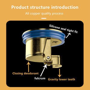แผ่นปิดท่อระบายน้ำแบบพลิกกลับได้ ติดตั้งง่าย ป้องกันกลิ่นและแมลง สำหรับท่อระบายน้ำในห้องน้ำ - Product Image 5