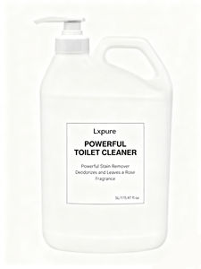 Nettoyant WC Lxpure OEM 5L Liquide Puissant Détachant avec Parfum Rose et Distributeur à Pompe pour Nettoyage en Profondeur <span class=keywords><strong>de</strong></span> la Salle <span class=keywords><strong>de</strong></span> Bain - Product Image 1