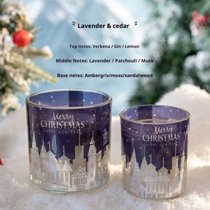 Vente chaude en gros personnalisé luxe intégré sensible à la lumière <span class=keywords><strong>LED</strong></span> Noël cadeaux romantiques décorations de vacances bougies parfumées - Product Image 5