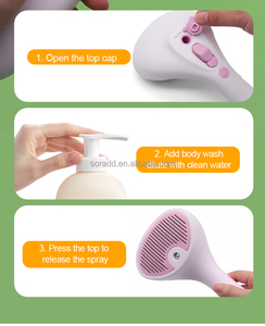 2025新品工場価格3 in 1充電式シリコンマッサージ蒸し暑いペット猫ヘアクリーニングスチームグルーミングブラシコーム - Product Image 2