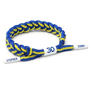 <span class=keywords><strong>Bracelet</strong></span> d'amoureux des <span class=keywords><strong>jeux</strong></span> d'étoiles du basket-ball américain multicolore <span class=keywords><strong>Bracelet</strong></span> en corde tressée pour chaussures en dentelle - Product Image 6