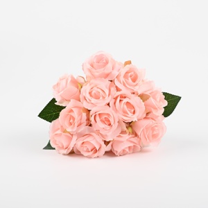 Hoa Hồng Hoa Bán Buôn Số Lượng Lớn Giá Rẻ Chi Nhánh Cao 7Cm Màu Đỏ Hoa Lụa Nhân Tạo Nhung Hoa Hồng Cho Trang Trí - Product Image 4