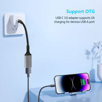 Adaptador USB-C Macho a USB 3.0 Hembra de Alta Velocidad 5Gbps, Cable OTG Trenzado de Aluminio Premium, Convertidor Tipo C para Laptop y PC