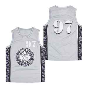 Embroidery Stitched Custom Basketball Jersey Fashion Style Mesh Polyester Printed Cartoon Monster Animals Street Sports Uniform - Product Image 6
