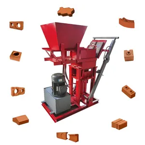 Máquina de fabricación de bloques de arcilla roja, máquina de bloques de geobeton, brique
