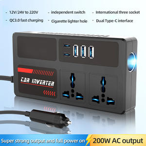 Inversor <span class=keywords><strong>de</strong></span> corriente <span class=keywords><strong>para</strong></span> automóvil <span class=keywords><strong>de</strong></span> 12V <span class=keywords><strong>24V</strong></span> <span class=keywords><strong>a</strong></span> <span class=keywords><strong>220V</strong></span>-Camión y uso doméstico, <span class=keywords><strong>convertidor</strong></span> elevador <span class=keywords><strong>de</strong></span> vehículo con enchufe <span class=keywords><strong>de</strong></span> CA - Product Image 6