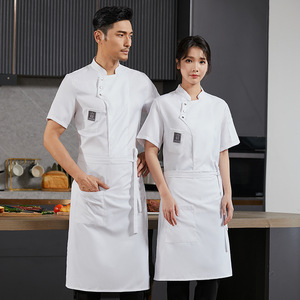 Abrigo de chef negro, chaqueta de chef, uniforme de mujer para café, cocina, ropa de cocina, hombres culinarios, abrigo de manga larga para restaurante, hotel, bar - Product Image 3