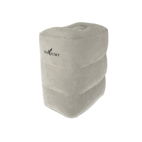 Repose-pieds à air pour le voyage Coussin de flocage en PVC portable et écologique Oreiller de repose-pieds gonflable pour avion