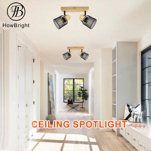 E27 Led Trail Verlichting Voor Restaurant Cob Spotlight Metalen Kooi Schaduw Led Track Verlichtingssysteem - Product Image 5