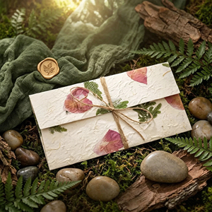 Sobres <span class=keywords><strong>de</strong></span> Papel Vegetal Hechos a Mano, <span class=keywords><strong>de</strong></span> Lujo, para Invitaciones <span class=keywords><strong>de</strong></span> <span class=keywords><strong>Boda</strong></span>, Almacenamiento y Envoltura <span class=keywords><strong>de</strong></span> Regalos - Product Image 2