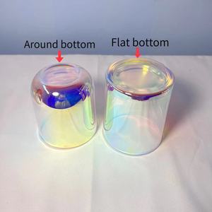 Sang Trọng Cầu Vồng Thủy Tinh Ánh Nến Lọ Đáy Phẳng Tàu Cho Giáng Sinh Thanh Lịch Chủ Sở Hữu Nến & Đèn Lồng - Product Image 3