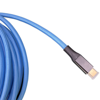 Kabel Tether Utech USB-C ke USB-C 5m Nilon Terjalin 20Gbps 100W PD untuk Kontrol Kamera Multifungsi untuk Fuji