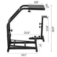Accessoires de jeu à faible MOQ, support de volant de course réglable pour simulateur de conduite pour Logitech G25, G27, G29 et G920