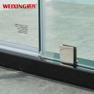 חדר אמבטיה מודרני באיכות טובה כרום נירוסטה מזג זכוכית מחוסמת מסגרת דלת המקלחת - Product Image 6