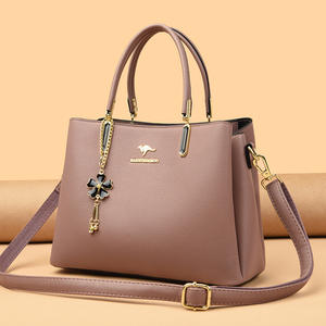 Sac fourre-tout pour femme en cuir PU, grande capacité, imperméable, écologique, tendance, luxe, sac messager en cuir de vachette souple de haute qualité - Product Image 3