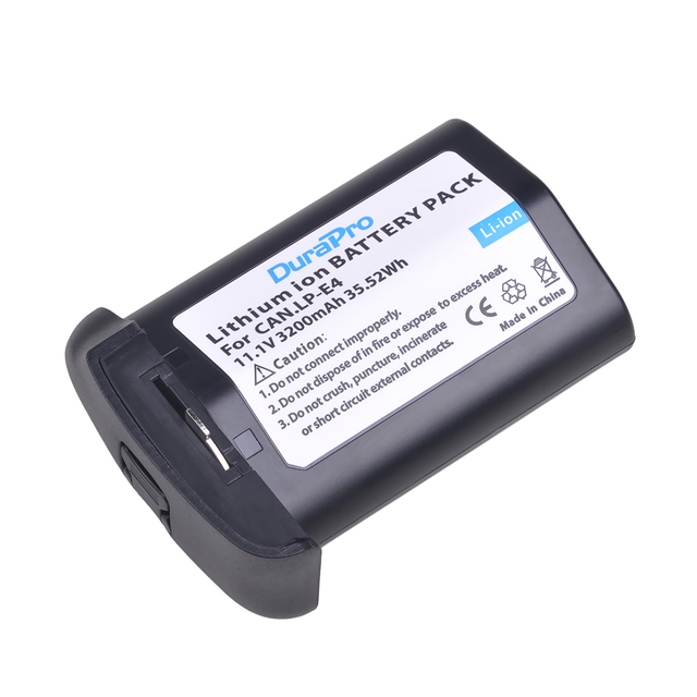 LP-E4 E4 3200mAh Battery for Canon EOS-1Ds Mark III, EOS-1D Mark III, EOS-1D Mark IV Camera