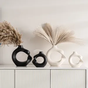 2023 Hot Sale Glaze Nordic Modern Flower Design For Home Decor Ceramic Vase