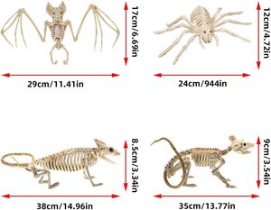 <span class=keywords><strong>Esqueleto</strong></span> Animal Yard Decor y Reaper Bones Animales con colas flexibles y mandíbulas móviles, Esqueletos de animales de Halloween - Product Image 6
