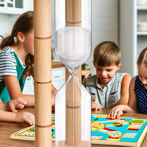 Minuteur de jeu de société en verre moderne de haute qualité, minuteur de sable de 30 secondes, 1, 2, 3, 4, 5, 10 minutes, vente en gros - Product Image 1
