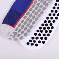 Chaussettes de football antidérapantes personnalisées résistantes à l'usure Chaussettes à poignée de compression Chaussettes de football athlétiques