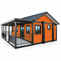 Maison Modulaire avec Veranda pour Éco-lodge, Récupération en Rétiroir dans la Jungle, Location Vacances