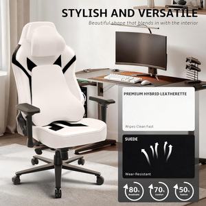 Top 5 des chaises de jeu E-Sports Elite Tilt Rocker Recliner Massage Sim Racing Seat Sillas <span class=keywords><strong>Gamer</strong></span> Pro <span class=keywords><strong>pour</strong></span> grands et grands joueurs Rose - Product Image 3