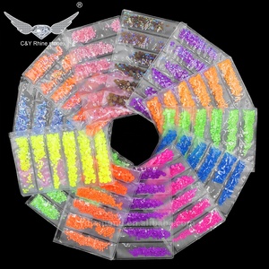 Vente en gros Nail Art Décoration AB Flatback Jelly Stone Mix Tailles <span class=keywords><strong>Strass</strong></span> Néon pour Ongles - Product Image 2