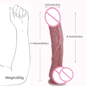 Extra große 11.4 in realistische <span class=keywords><strong>XXXL</strong></span> Penis Soft <span class=keywords><strong>Adult</strong></span> Masturbation Sexspielzeug für Frau Vaginal Anal Stimulation Pene Dildo - Product Image 1