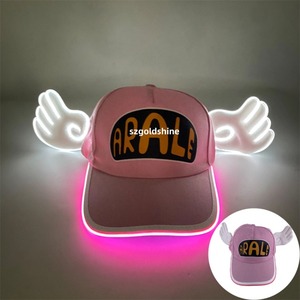 Cappellino da Baseball LED angelo luminoso per bambini e adulti cappello da camionista in Mesh regolabile con ali <span class=keywords><strong>Arale</strong></span> cappello di natale di Halloween - Product Image 4
