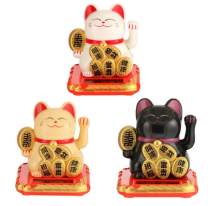 Style chanceux chinois solaire alimenté Welcom secouant la main <span class=keywords><strong>Maneki</strong></span> <span class=keywords><strong>Neko</strong></span> chat chanceux pour la maison voiture hôtel Restaurant décor - Product Image 1