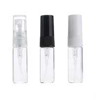 Flacon de parfum miniature 3ml 5ml 10ml en verre transparent avec vaporisateur, flacon d'échantillon de parfum vide