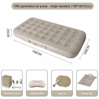 Matelas Gonflable pour Camping Extérieur, Tapis Anti-humidité, Lit Auto-gonflant, Épais et Portable, Pliable, pour la Maison