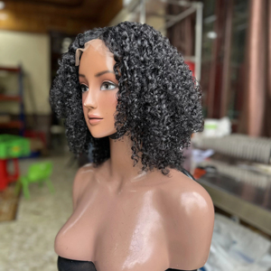 วิกผมแท้แบบลูกไม้ด้านหน้า ทรงหยิกฟู คุณภาพพรีเมียม สำหรับผู้หญิงผิวดำ ผมเวียดนามแท้ 100% สีธรรมชาติ ราคาขายส่ง - Product Image 1