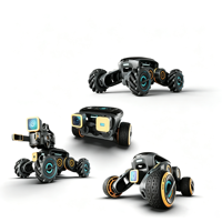 Châssis robotique modulaire avec roues Mecanum, bras robotique omnidirectionnel, plateforme de recherche électronique et mécanique ZY 11.1V 2600mAh