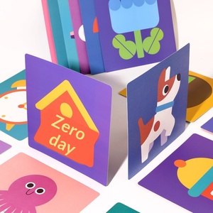 Juguetes Educativos en <span class=keywords><strong>Blanco</strong></span> y Negro, Colores Primarios, Estimulación Visual, Tarjetas de Aprendizaje para Recién Nacidos, Papel de Alto Contraste, 0-36 Meses - Product Image 5