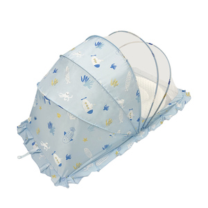 Support Moustiquaire Lit Bébé AMONIDA - Hauteur Réglable 1.1m - Installation Facile Par Clips - Blanc