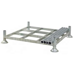 Marco de apilamiento galvanizado en caliente, soporte de cuatro postes, estante de paleta de apilamiento duradero - Product Image 5