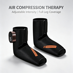 Masseur de pieds à compression d'air OEM/ODM avec compresse chaude, enveloppement réglable, affichage numérique, dispositif de soulagement de la douleur et de stimulation de la circulation - Product Image 1