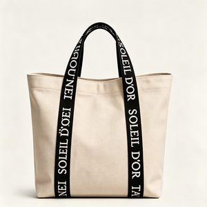 Bolsa de Mano Resistente BFYS Personalizada, Diseño Horizontal con Múltiples Bolsillos, para Viajes, Playa, Deportes, Compras, con Cierre, Estructurada, de Lona - Product Image 2