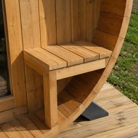 Sauna extérieur en bois de pruche pour jardin, cabine de vapeur sèche avec poêle à sauna pour villa et cour arrière, vente en gros