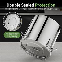 Boîte de rangement moderne en acier inoxydable pour grains de café, avec protection anti-humidité, empilable, en métal, pour garde-manger